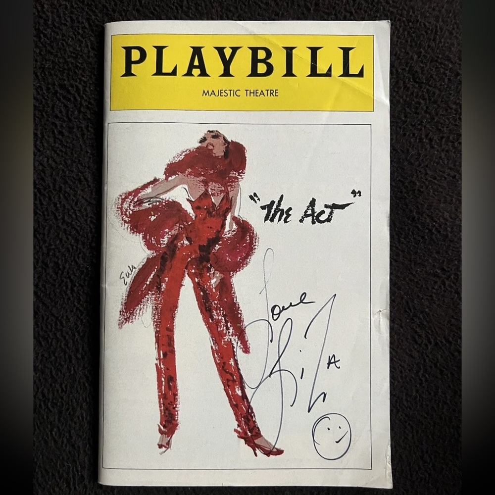 Liza Minnelli Signed Autographed Opening Night 10/29/77 OBC Playbill The Act NY